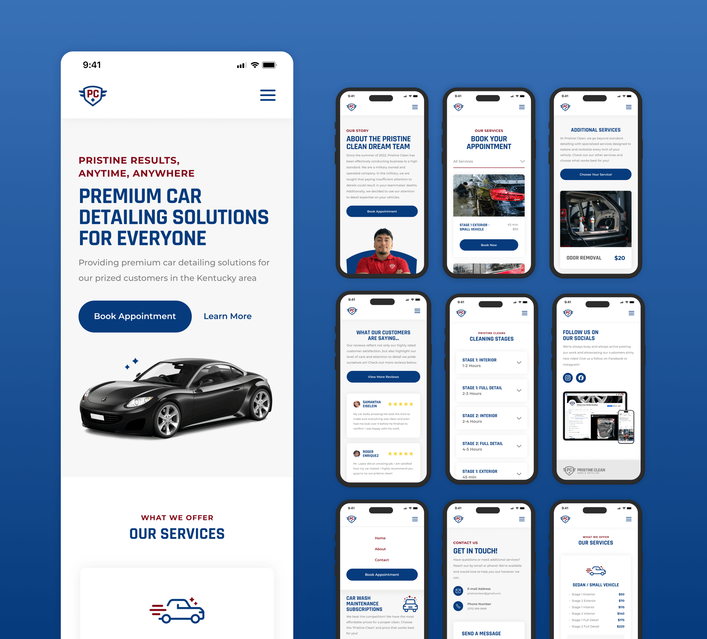Phone Website Mockups